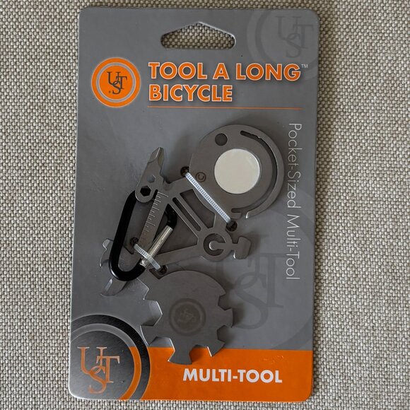 Bicycle Multi Tool & Bottle Opener with Carabiner by Tool A Long - Picture 1 of 2